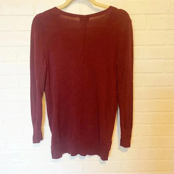 Old Navy red maroon v neck sweater size small - Picture 6 of 9